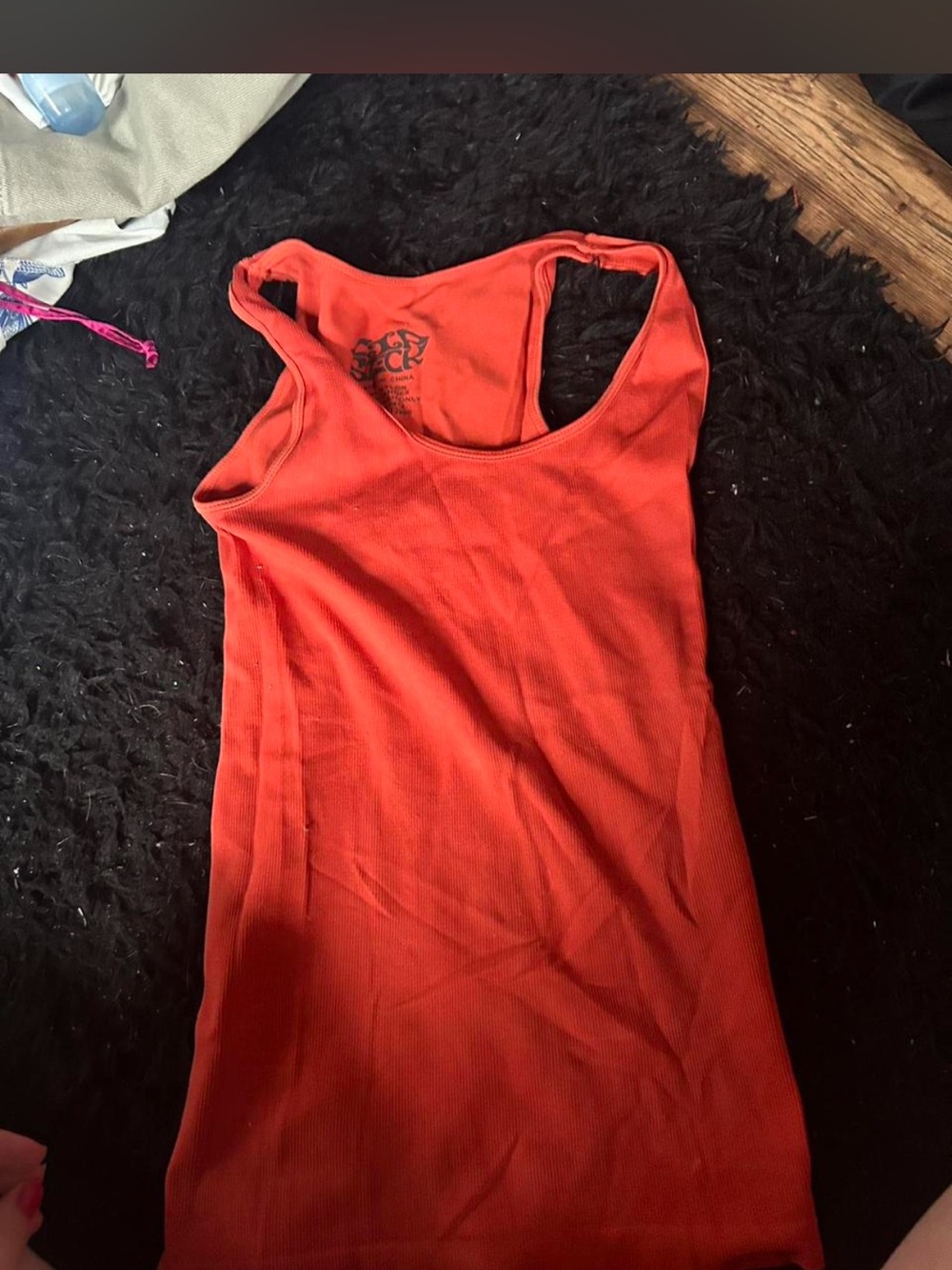 Classic Women's Ribbed Tank Top - Red